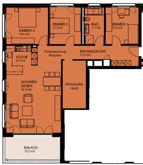 Ferienwohnung Hirschen Gossau  Zewnętrze zdjęcie